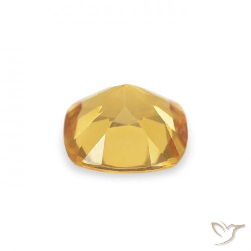 Citrino ouro brilhante Natural 0.42ct, Almofada, VVS-VS