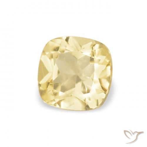 Citrino Dourado Natural 0.50ct, Almofada, VVS-VS