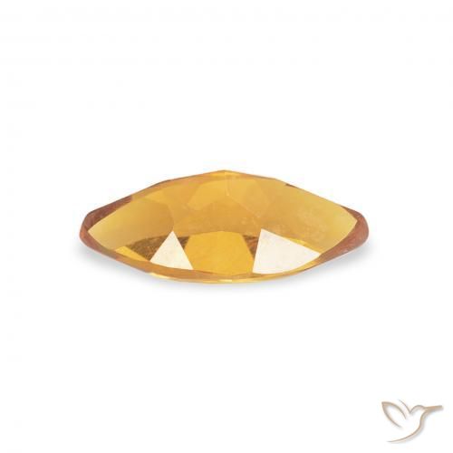Citrino Laranja Profundo-Ouro Natural 0.44ct, Marquesa, VVS