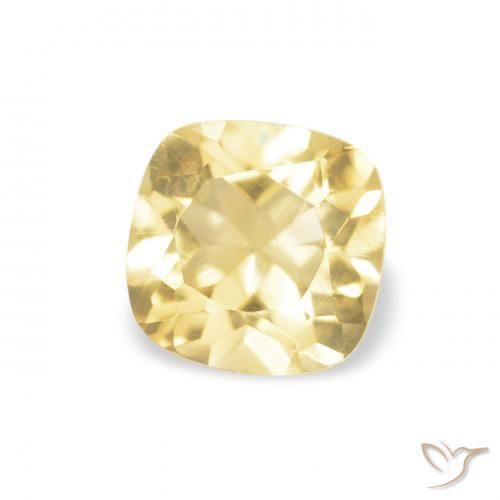 Citrino Amarelo Dourado Claro Natural 0.53ct, Almofada, VVS-VS