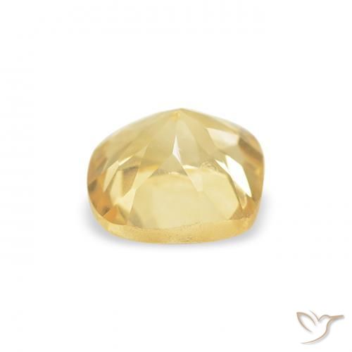 Citrino Amarelo Dourado Claro Natural 0.53ct, Almofada, VVS-VS
