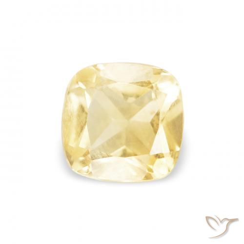Citrino Luz amarela Natural 0.46ct, Almofada, VVS-VS