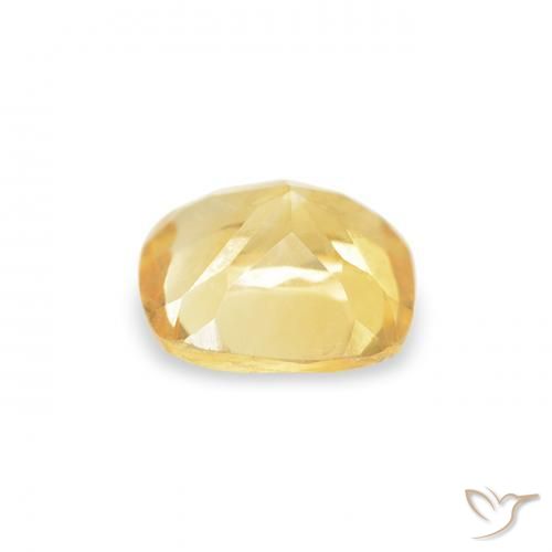 Citrino Luz amarela Natural 0.46ct, Almofada, VVS-VS