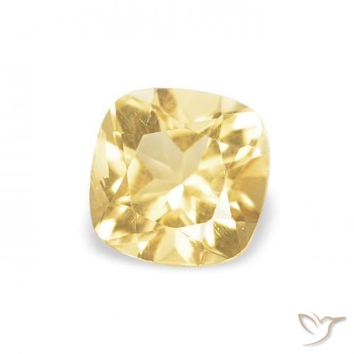 Citrino Luz Dourada Natural 0.52ct, Almofada, VVS