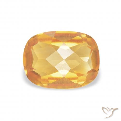 1.17ct Natural Dourado Escuro Citrino, Almofada, VVS-VS