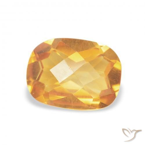 Citrino Laranja-Ouro Natural 1.17ct, Almofada, VVS-VS