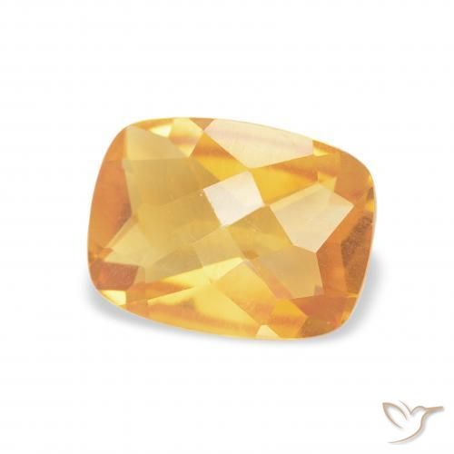 Citrino Laranja Médio Natural 1.16ct, Almofada, VVS-VS