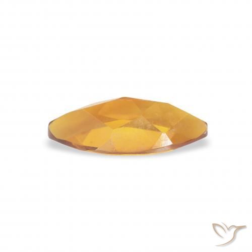 Citrino Laranja escuro-dourado Natural 0.48ct, Marquesa, VVS-VS
