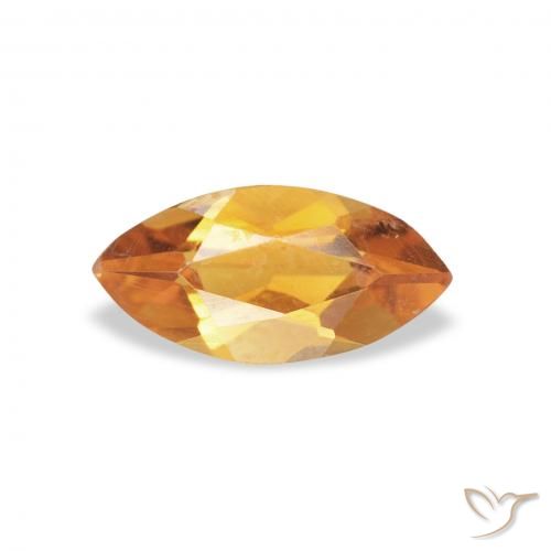 0.43ct Natural Ouro Citrino, Marquesa, VVS-VS