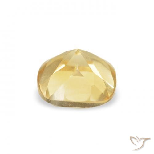 Citrino Amarelo Dourado Claro Natural 0.53ct, Almofada, VVS-VS