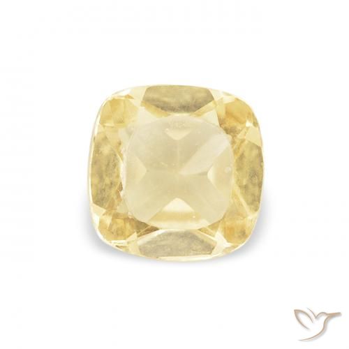 0.47ct Natural Amarelo Dourado Claro Citrino, Almofada, VVS-VS