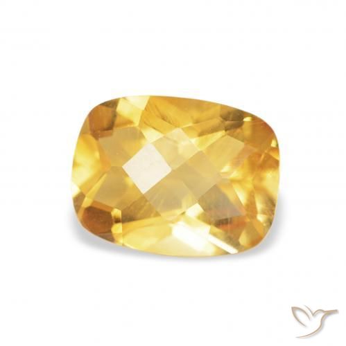Citrino Dourado Natural 1.16ct, Almofada, VS