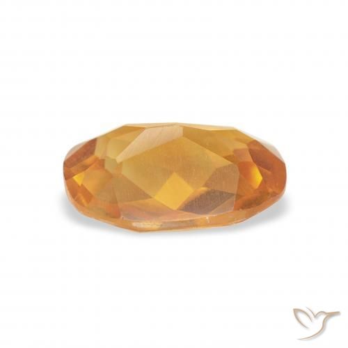 Citrino Laranja escuro-dourado Natural 1.04ct, Almofada, VVS