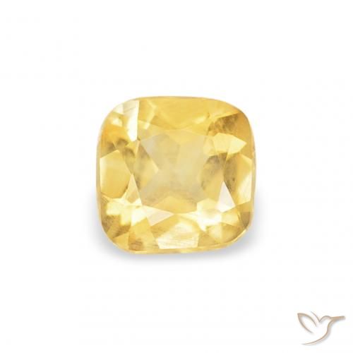 0.22ct Natural Laranja Dourada Citrino, Almofada, VS