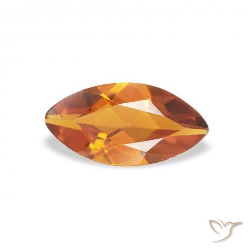 Citrino Laranja Médio Natural 0.46ct, Marquesa, VS