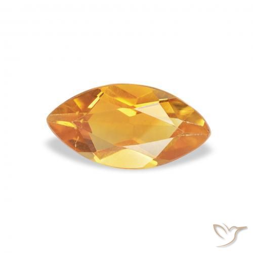 Citrino Laranja-Ouro Natural 0.53ct, Marquesa, VS
