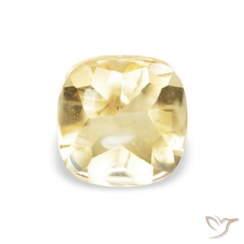 Citrino Luz Dourada Natural 0.58ct, Almofada, Transparente