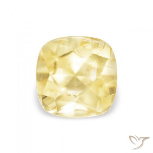 0.64ct Natural Amarelo Dourado Claro Citrino, Almofada, Transparente