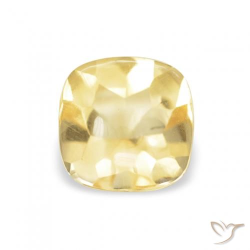0.65ct Natural Luz Dourada Citrino, Almofada, Transparente