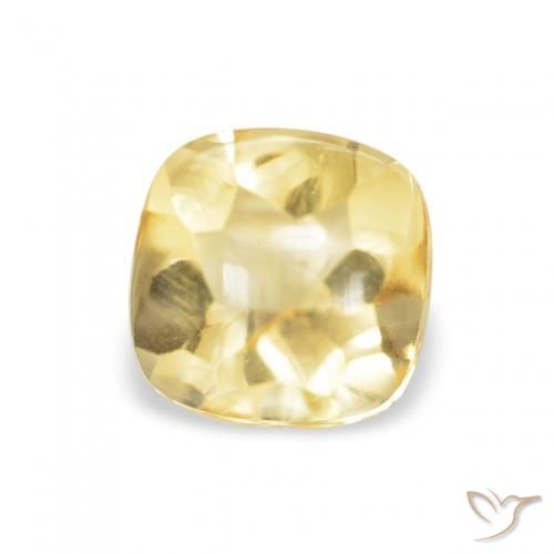Citrino Luz Dourada Natural 0.65ct, Almofada, Transparente