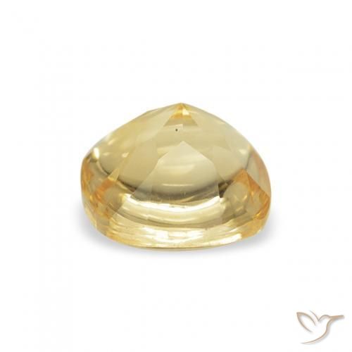 Citrino Luz Dourada Natural 0.65ct, Almofada, Transparente