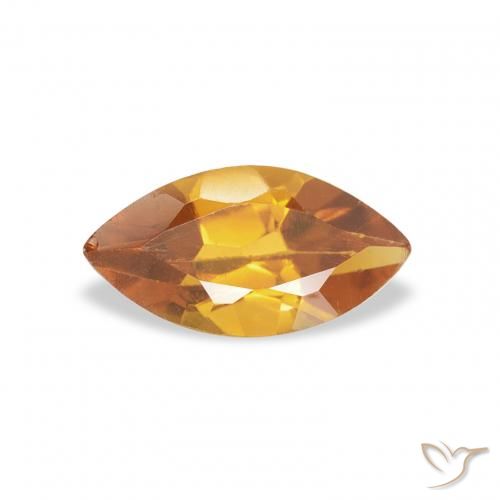 0.47ct Natural Laranja Médio Citrino, Marquesa, VS