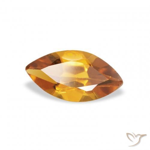 Citrino Laranja Médio Natural 0.47ct, Marquesa, VS
