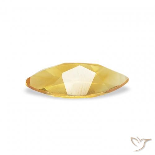 Citrino ouro brilhante Natural 0.44ct, Marquesa, VS