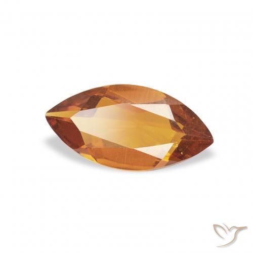 Citrino laranja marrom Natural 0.43ct, Marquesa, VS