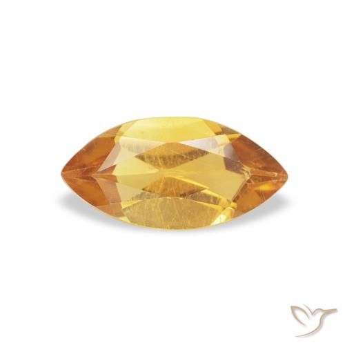 0.41ct Natural Laranja-dourado médio Citrino, Marquesa, VS
