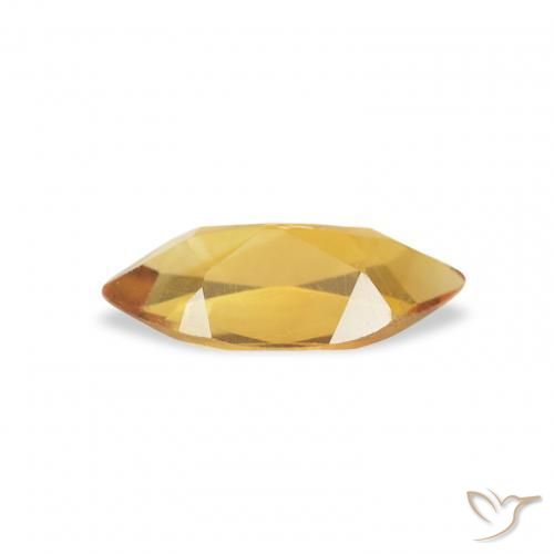 Citrino Laranja-dourado médio Natural 0.41ct, Marquesa, VS