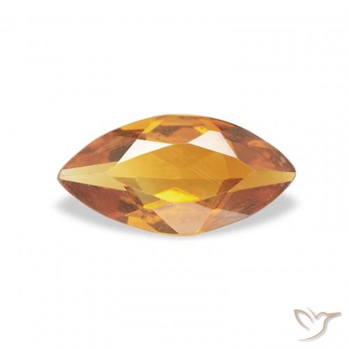 0.43ct Natural Laranja Médio Citrino, Marquesa, VS