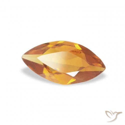 Citrino Laranja Médio Natural 0.43ct, Marquesa, VS