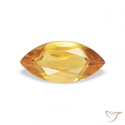 0.42ct Natural Laranja-Ouro Citrino, Marquesa, VS