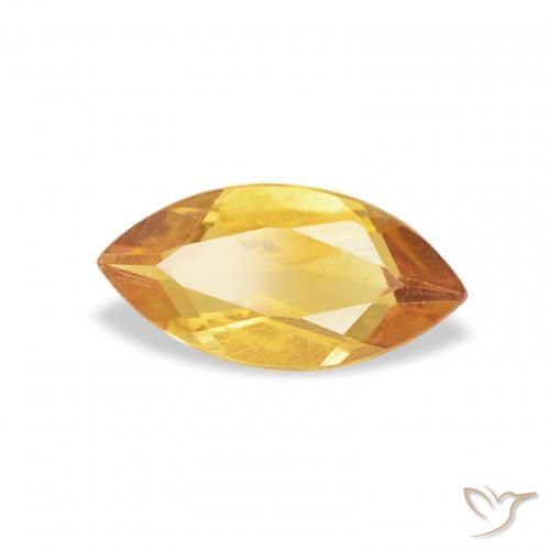 Citrino Laranja-Ouro Natural 0.42ct, Marquesa, VS