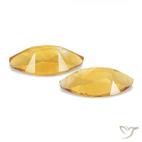 Pedras preciosas de Citrino Laranja escuro natural de 1.04 ct, Marquesa, VVS-VS