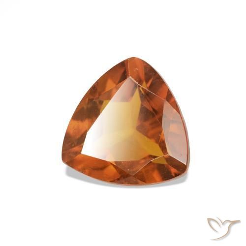 Citrino Laranja Profundo Natural 0.63ct, Trilhão, VVS-VS