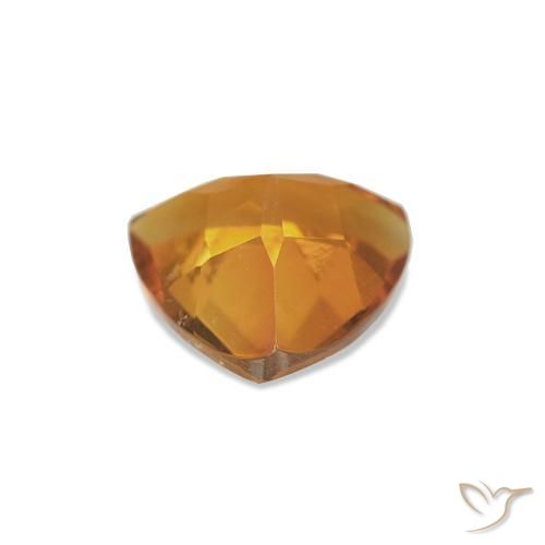 Citrino Laranja Profundo Natural 0.63ct, Trilhão, VVS-VS