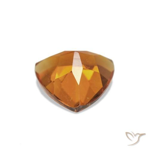 Citrino laranja marrom Natural 0.69ct, Trilhão, VVS-VS