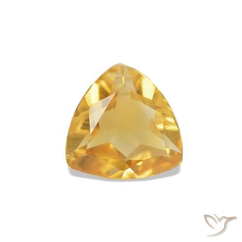 0.29ct Ouro Citrino, Trilhão, VVS-VS