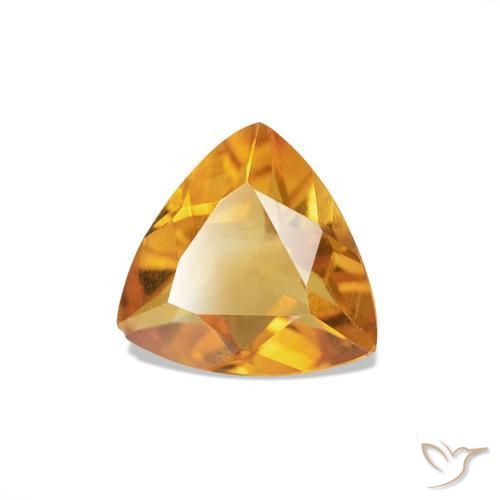 Citrino Laranja Profundo-Ouro Natural 0.54ct, Trilhão, VS
