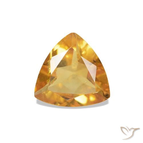 Citrino Laranja escuro-dourado Natural 0.54ct, Trilhão, VS-SI