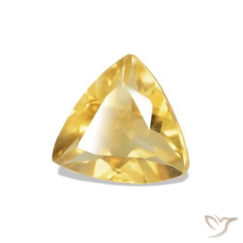 Citrino Dourado médio Natural 0.67ct, Trilhão, VS-SI