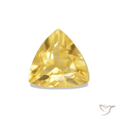 Citrino Laranja Dourada Natural 0.77ct, Trilhão, VS-SI