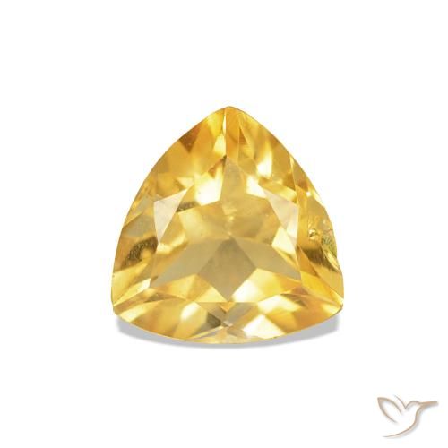 Citrino Ouro Natural 0.68ct, Trilhão, VS-SI