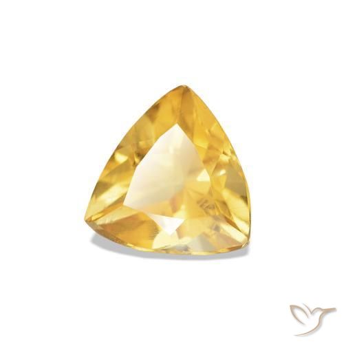 Citrino Dourado médio Natural 0.36ct, Trilhão, VVS-VS