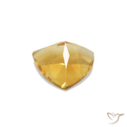 Citrino Dourado médio Natural 0.36ct, Trilhão, VVS-VS