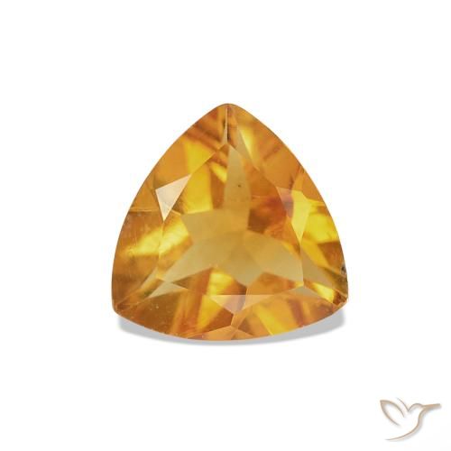 Citrino Medium Light-Orange Natural 0.61ct, Trilhão, VS