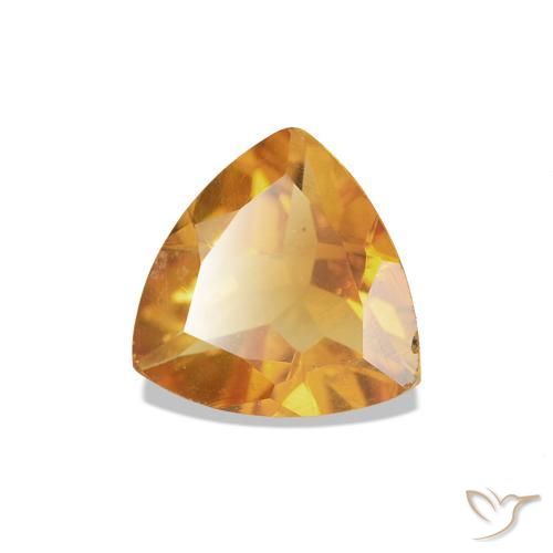 Citrino Medium Light-Orange Natural 0.61ct, Trilhão, VS