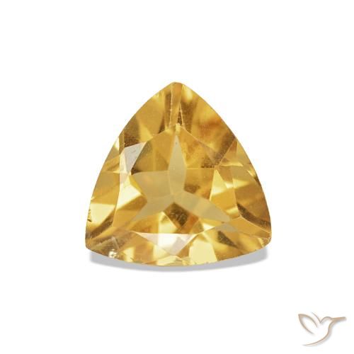 Citrino Dourado Natural 0.57ct, Trilhão, VVS-VS